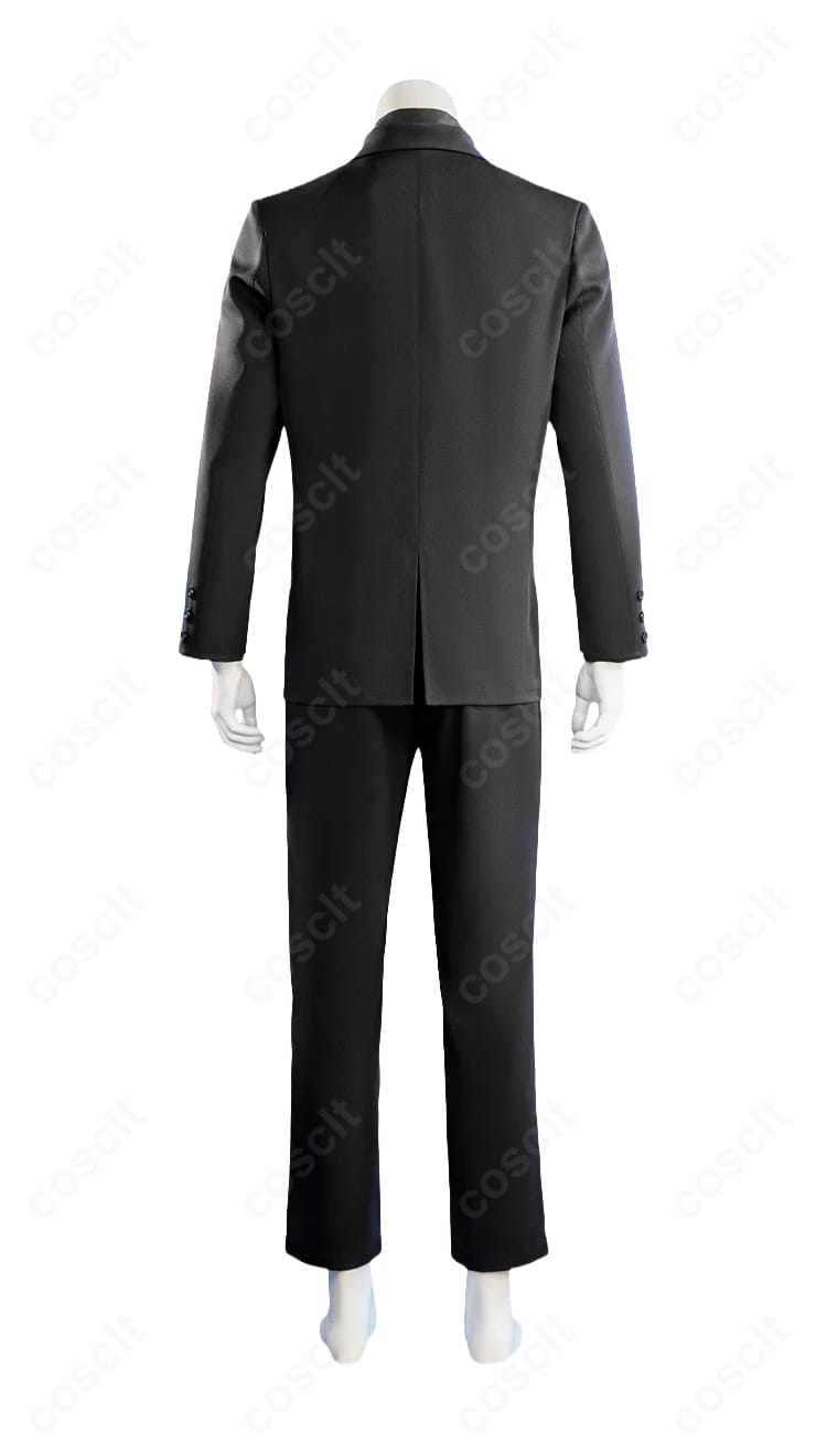 ロブ・ルッチ黒スーツコスプレ衣装の背面デザイン