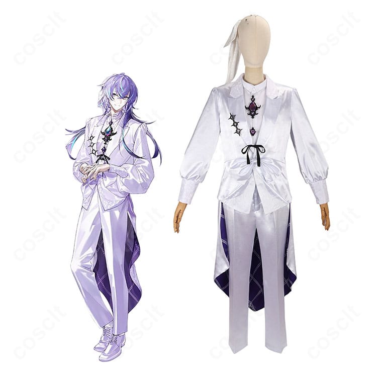 にじさんじ 星導ショウ Dytica 3rd Anniversaryのキャラクターイメージと衣装一式。ネックレス・髪飾り付きでクールなステージ感を再現。