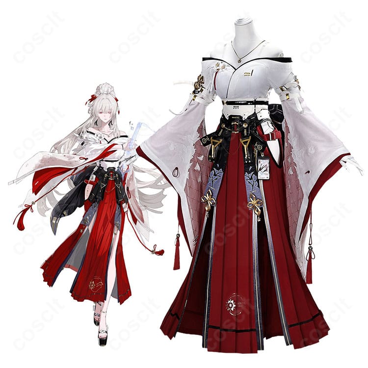 鳴潮 緋雪 巫女服のキャラクターイメージと衣装全体の雰囲気がわかる参考ビジュアル