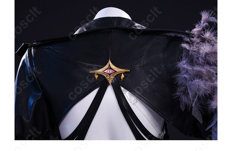 『鳴潮』ガルブレーナ コスプレ衣装の背中と肩周りの装飾ディテール
