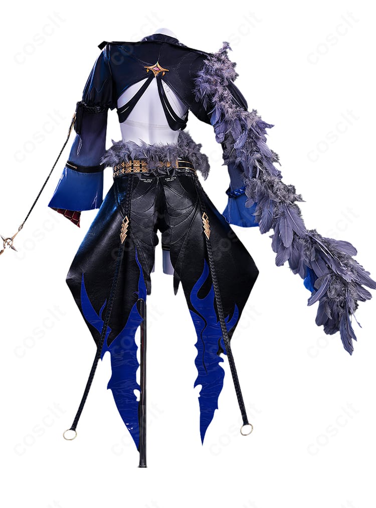『鳴潮』ガルブレーナ コスプレ衣装の背面デザイン、背中羽根飾りと背中装飾の全体像