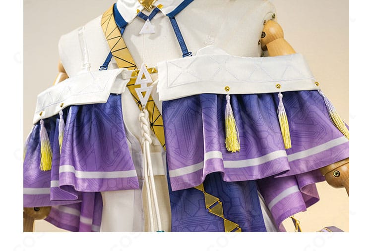 シグリカ コスプレ衣装のつけ襟と胸元装飾のクローズアップ