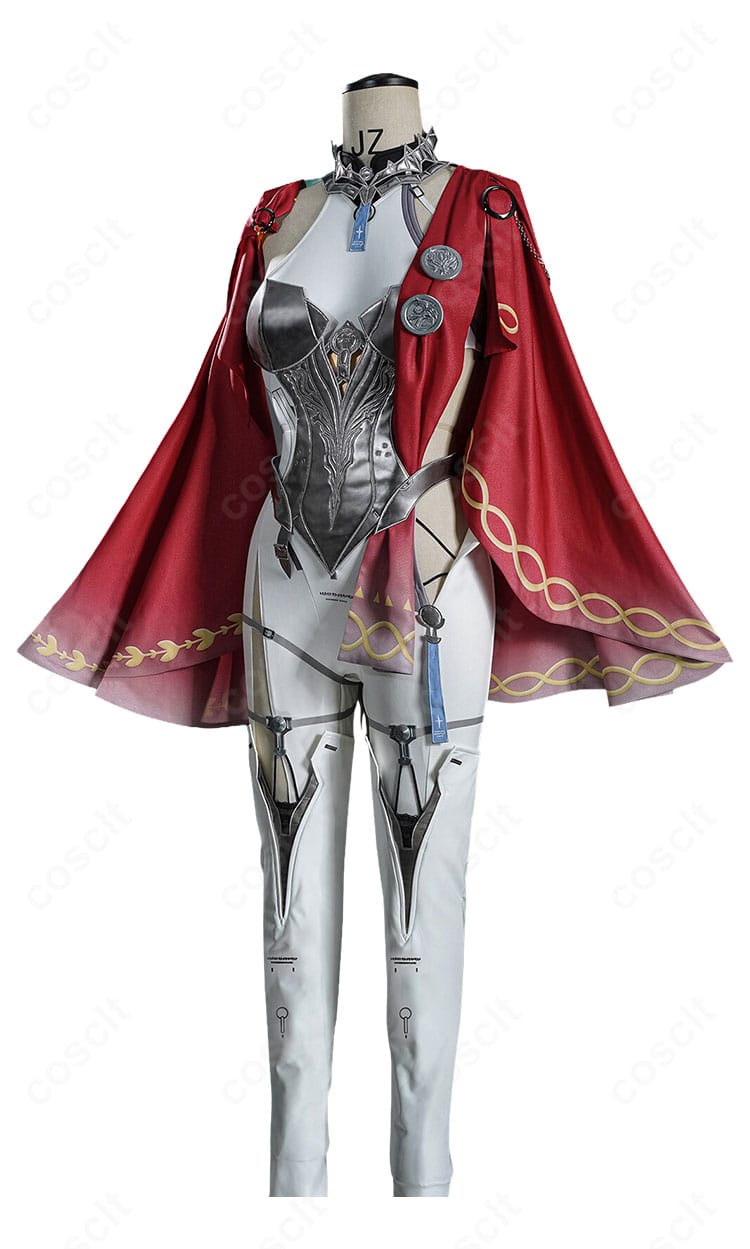 鳴潮 ルパ コスプレ衣装の側面全体像、マントとレッグカバーのシルエットを確認できる画像