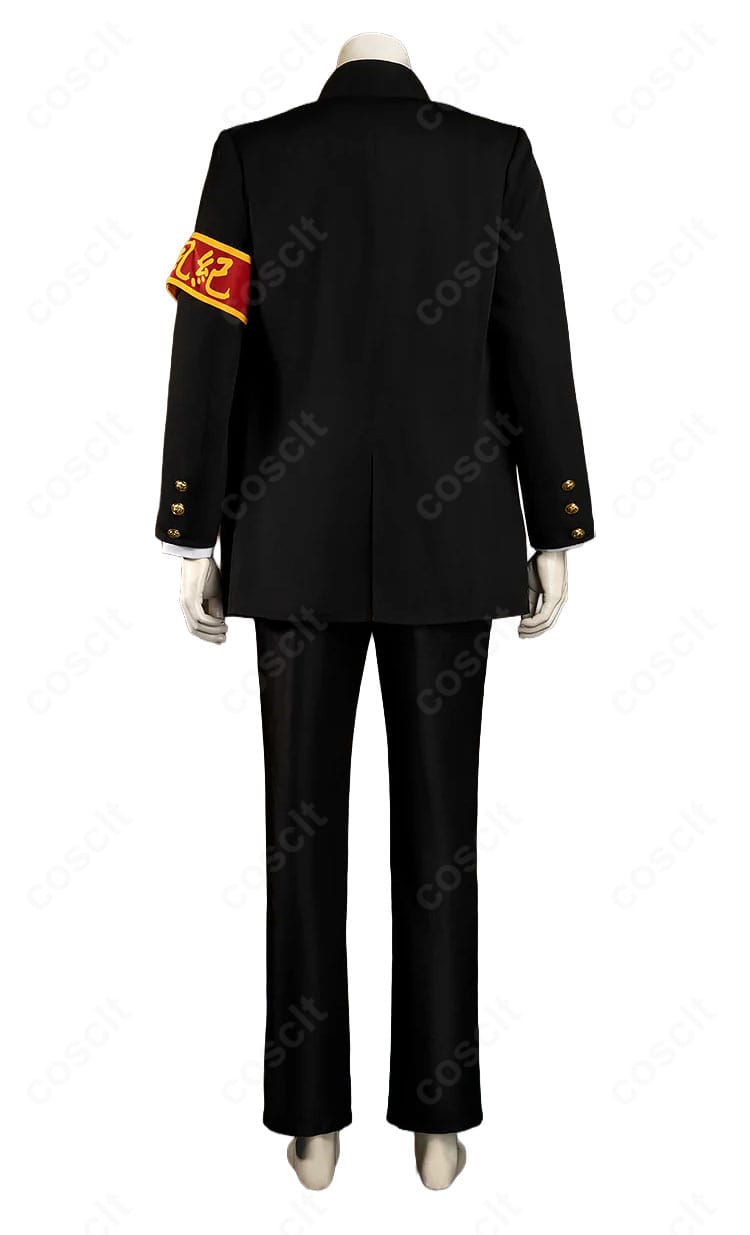 雲雀恭弥 制服Ver.コスプレ衣装のジャケットとパンツの背面デザイン