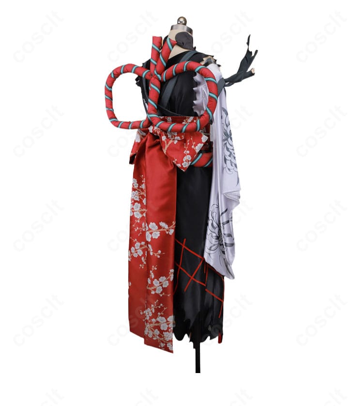 Fate/Samurai Remnant 宮本武蔵 バーサーカー コスプレ衣装の背面デザイン