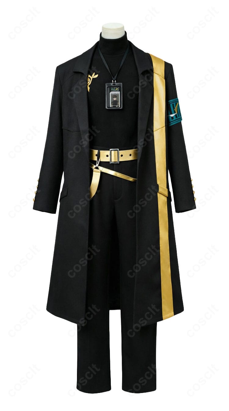 Limbus Company ヴェスパ・クラブロ コスプレ衣装のコートとパンツを正面から見た全体デザイン