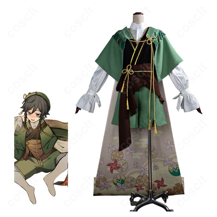 『原神』ウェンティの五歌仙・翠光イメージコスプレ衣装を着用した全身イメージ