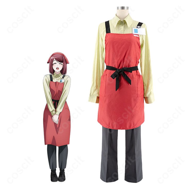 『スーパーの裏でヤニ吸うふたり』山田のスーパーS店員制服コスプレ衣装を着用したキャラクターイメージ