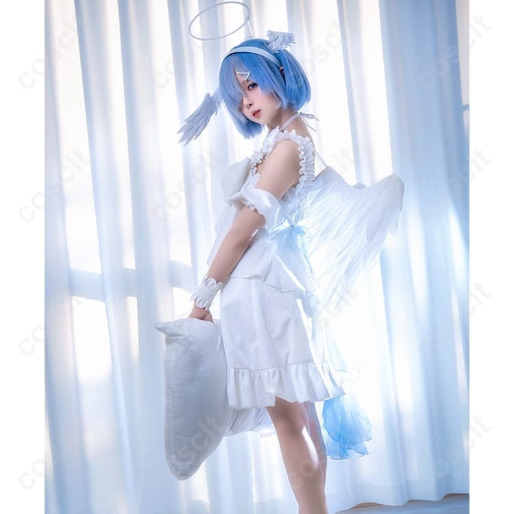 リゼロ ラム＆レム Sweet Angel ver. コスプレ衣装｜軽やかで撮影に映える天使風メイド - 5枚目の画像
