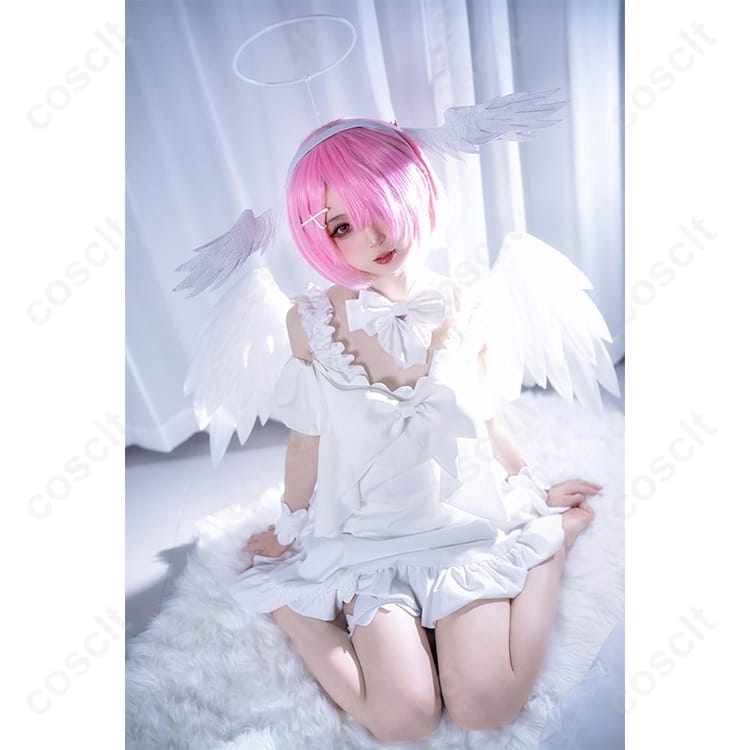 リゼロ ラム＆レム Sweet Angel ver. コスプレ衣装｜軽やかで撮影に映える天使風メイド - 3枚目の画像