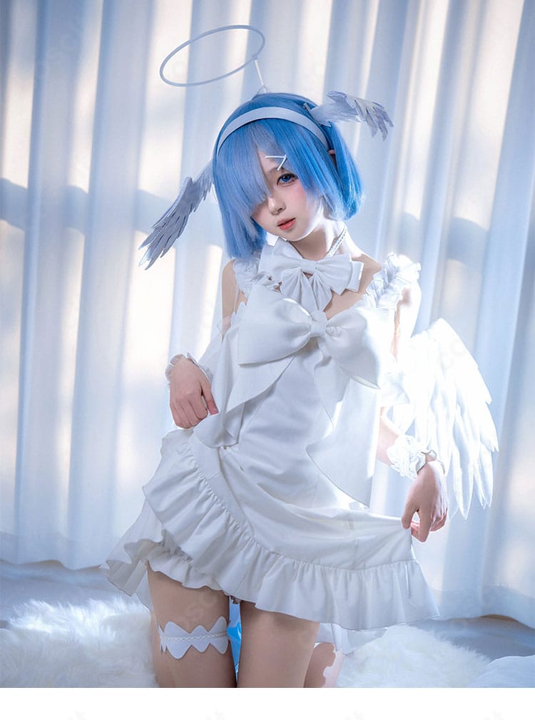 『リゼロ』ラム＆レム Sweet Angel ver.衣装の生地感とメイド風デザインの細部