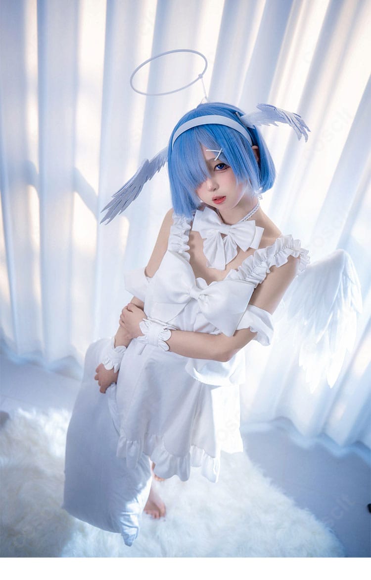 ラム＆レム Sweet Angel ver.コスプレ衣装にあしらわれた装飾パーツの細部