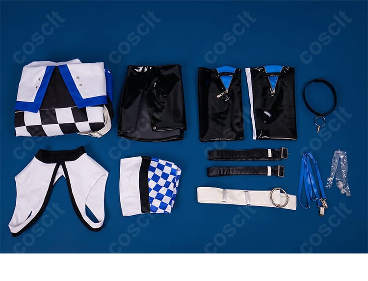 ロッジ ファイナルラップ コスプレ衣装のアウター、スカート、ベアトップなど10点セット内容