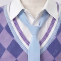 にじさんじ 小柳ロウ ぎゃうるふ うるふ版 コスプレ衣装｜撮影に映える快適ベストセット - 3枚目の画像（サムネイル）