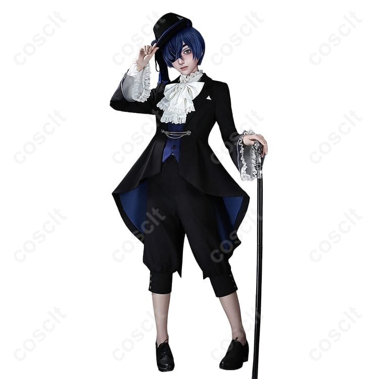 黒執事 シエル・ファントムハイヴ コスプレ衣装｜上品な黒装で撮影・イベントに映える一着 - 7枚目の画像