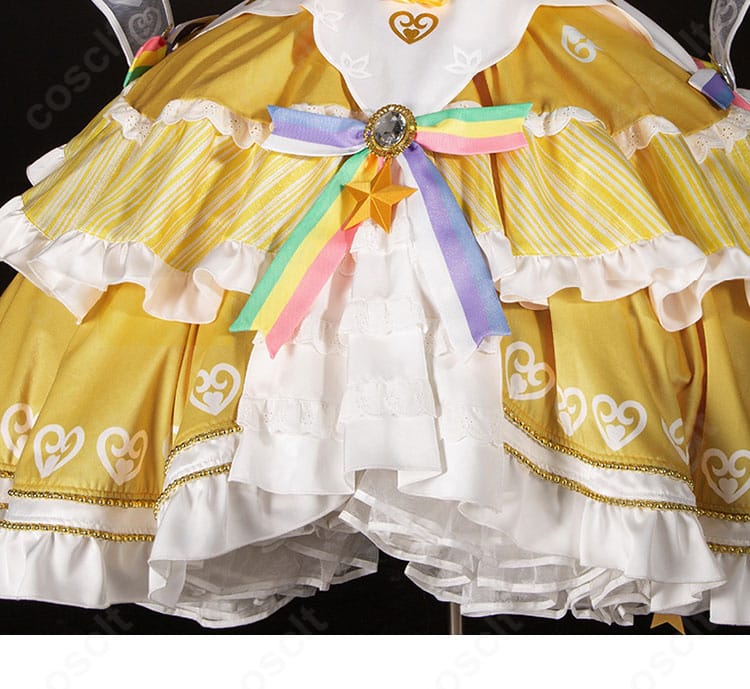 プリパラ 神ドレスコーデの前後左右に取り付けるスカート装飾の詳細
