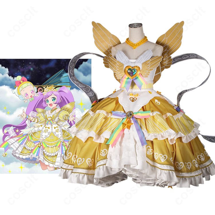 プリパラ 真中らぁらのキャラクターイメージと神ドレスコーデ衣装の比較
