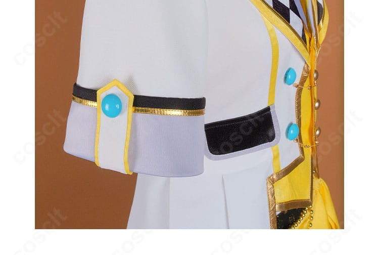 プロセカ 鏡音レン舞台衣装の袖口装飾。高コントラスト配色を確認できる画像