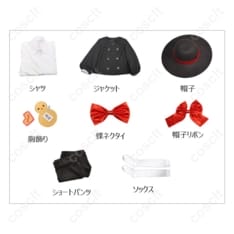 Limbus Company イサン 囚園児コスプレ衣装｜黒系学園風で撮影に映える8点セット - 5枚目の画像（サムネイル）