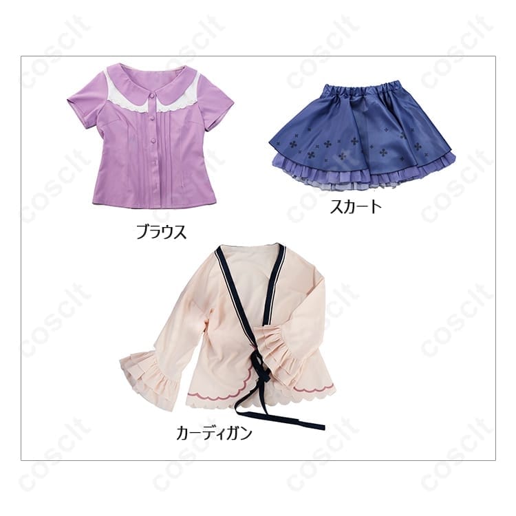 オトメ＊ドメイン 飛鳥湊 私服Ver. コスプレ衣装｜軽やかで写真映えする3点セット - 6枚目の画像