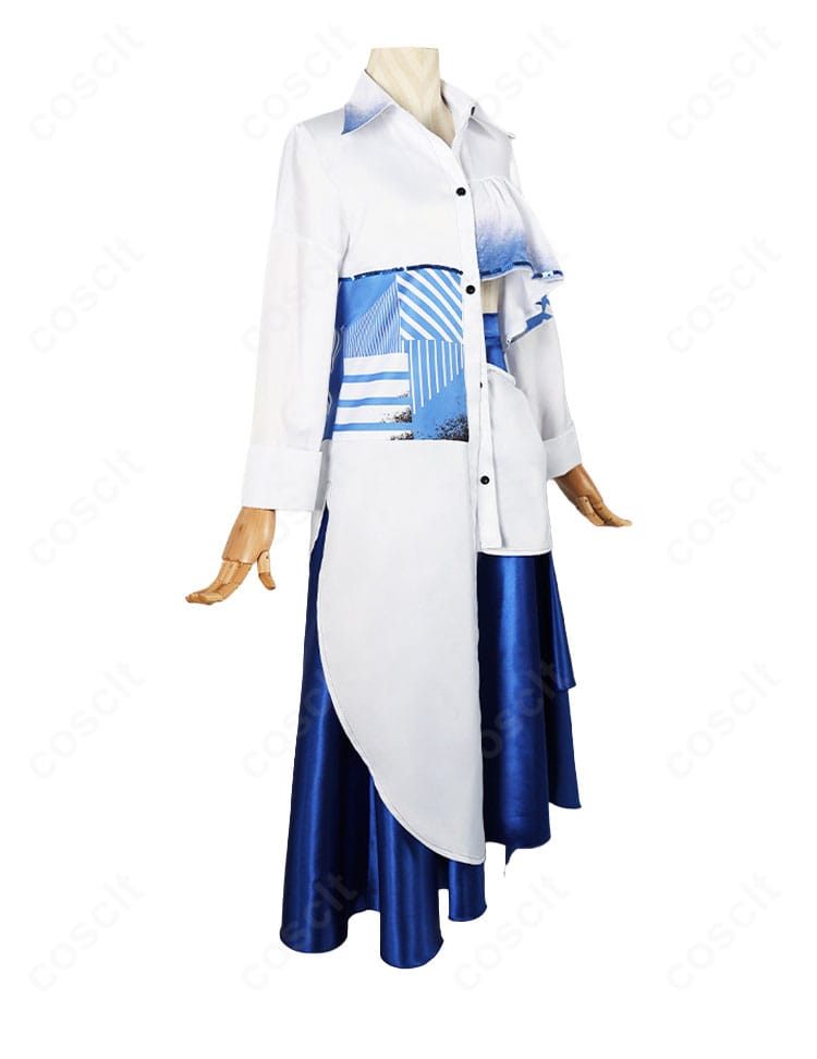 学園アイドルマスター 月村手毬「一体いつから」コスプレ衣装のサイドシルエットとスカートライン