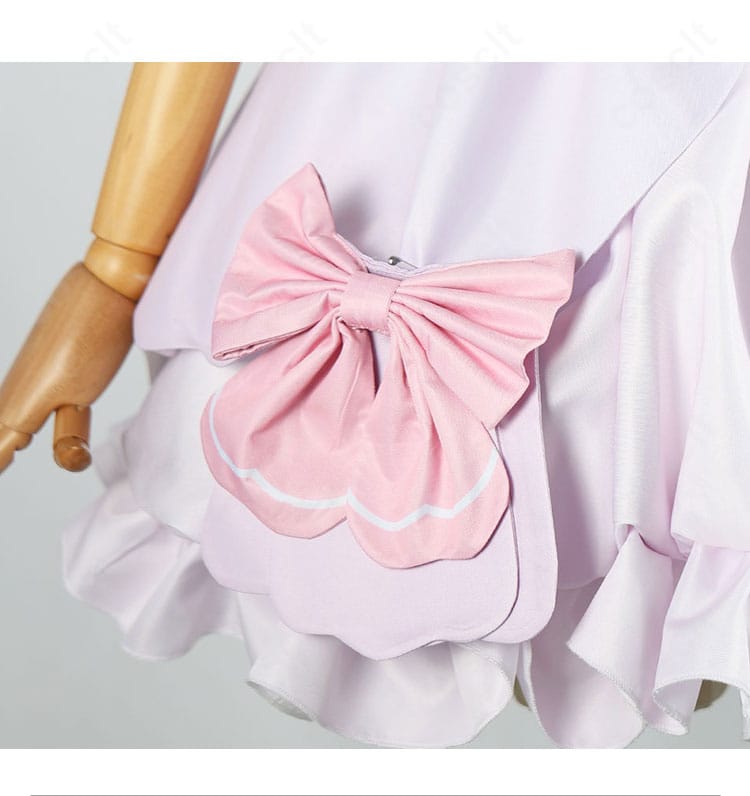 花海咲季 Lady Rabbitコスプレ衣装のスカート裾リボン飾りディテール