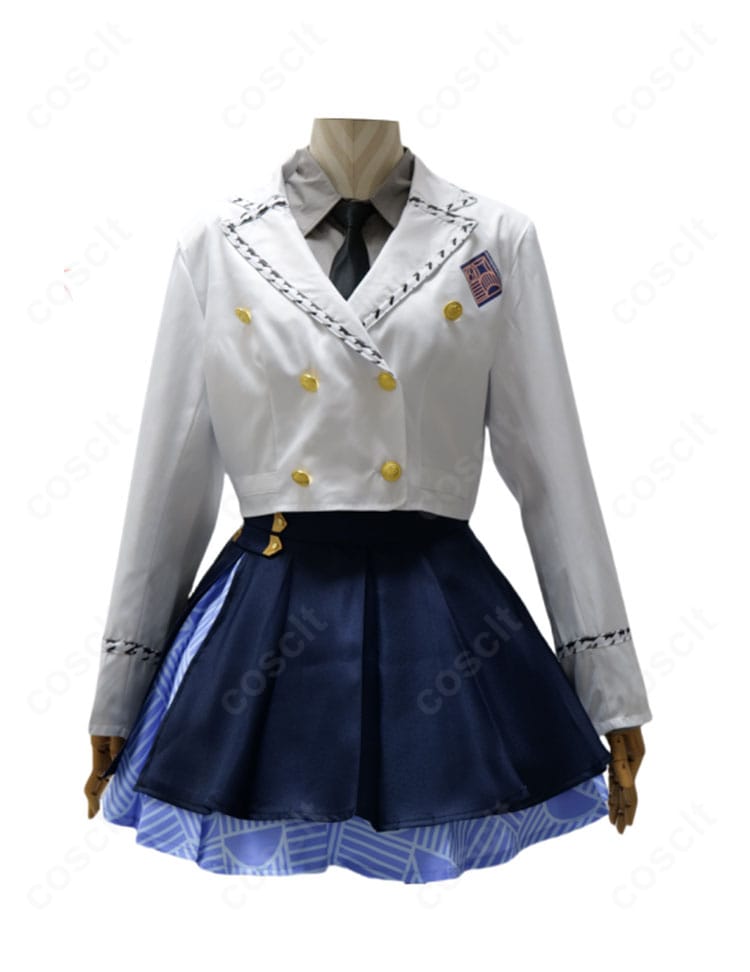学園アイドルマスター 十王星南 初星学園制服コスプレ衣装のジャケットとスカート正面