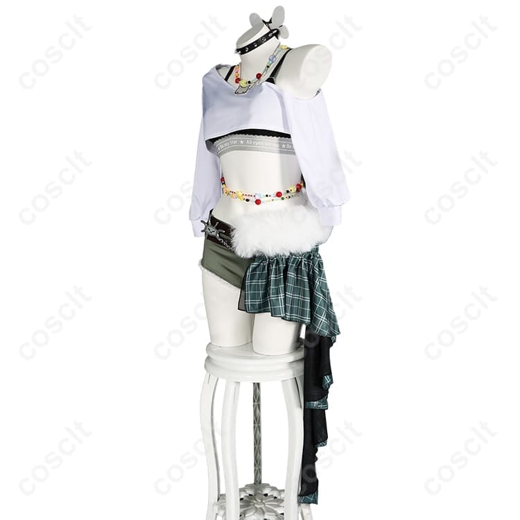 勝利の女神：NIKKE プリカ T.T. STARコスプレ衣装｜華やかな小物付きセット - 2枚目の画像