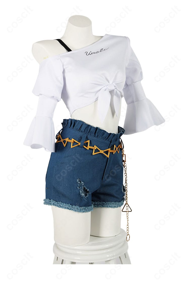 トーセンジョーダン 私服Ver.コスプレ衣装の側面デザイン。きれいなシルエットとショートパンツの軽快なバランス