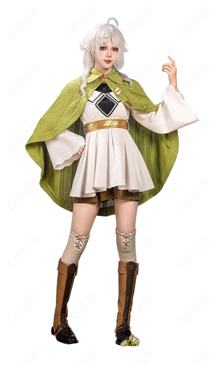 無職転生Ⅱ シルフィエット新婚編Ver.コスプレ衣装のワンピースとケープを見せる正面全体像