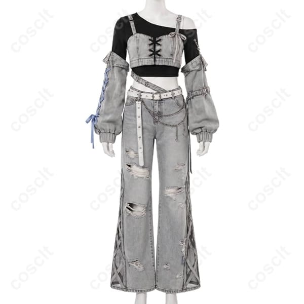 ホロライブ 星街すいせい miCometブランド第二弾コスプレ衣装｜軽やかで撮影映えする6点セット