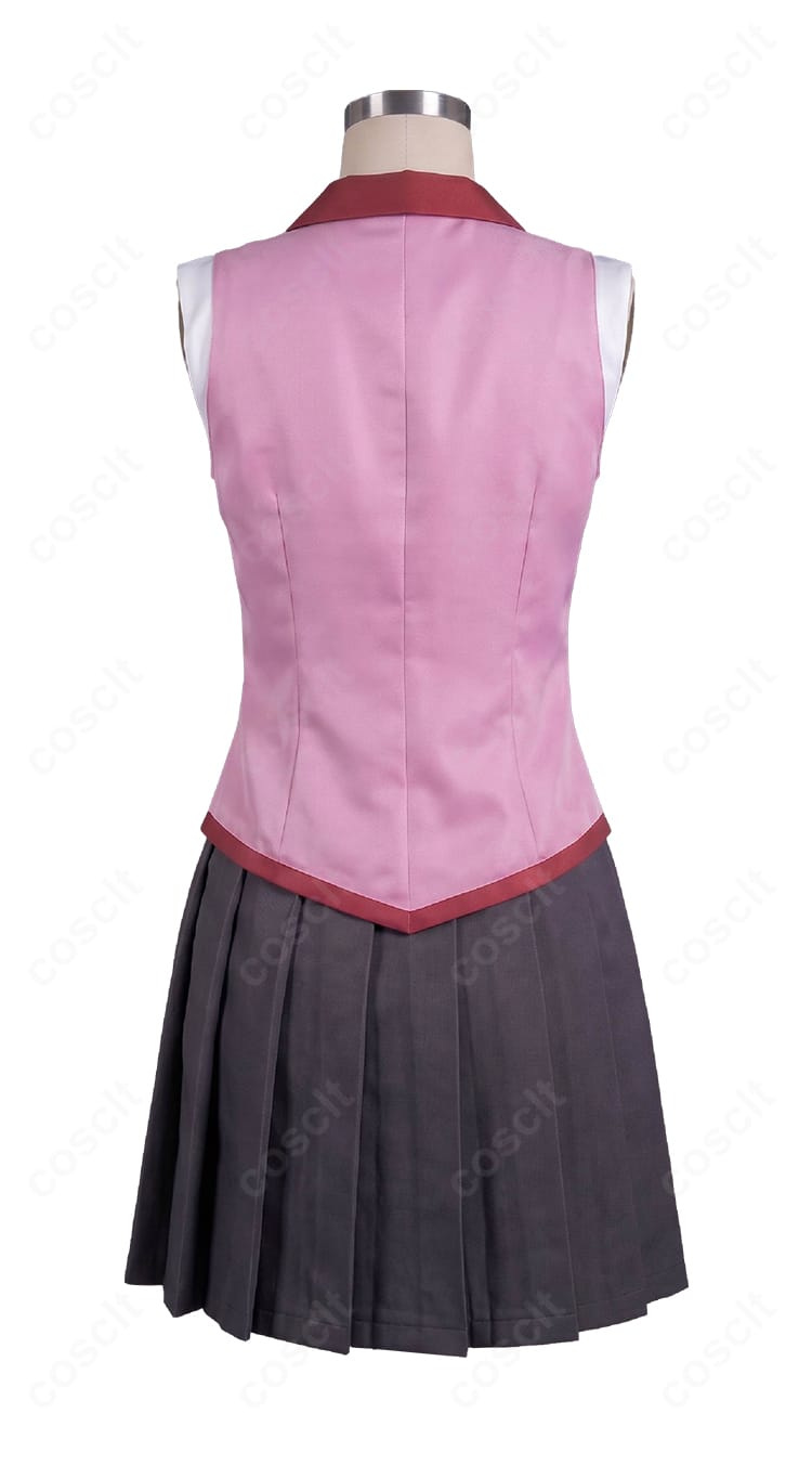 戦場ヶ原ひたぎ制服のベスト風トップス背面ディテール