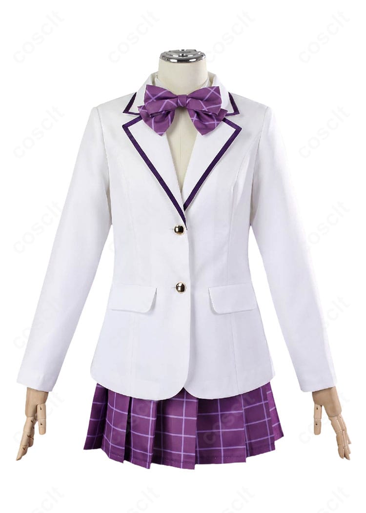 私立白鳥沢学園高校女子制服コスプレ衣装の正面デザイン