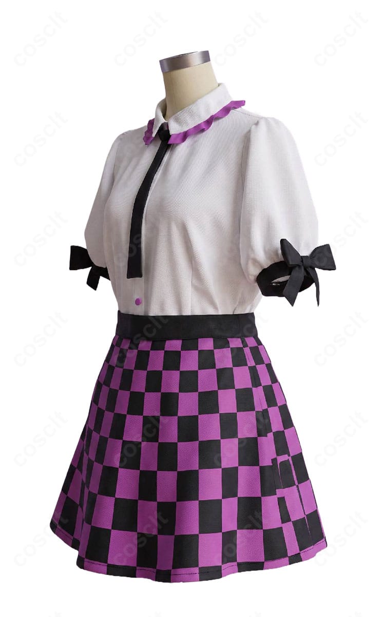 東方Project姫海棠はたて制服風コスプレ衣装のサイドシルエット