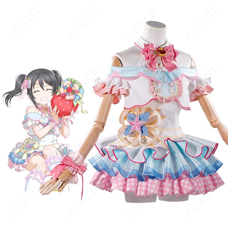 ラブライブ!スクールアイドルフェスティバル 矢澤にこ バースデーサプライズ/ビッグストロベリー♡ 覚醒後Ver.のコスプレ衣装を着用した全身イメージ