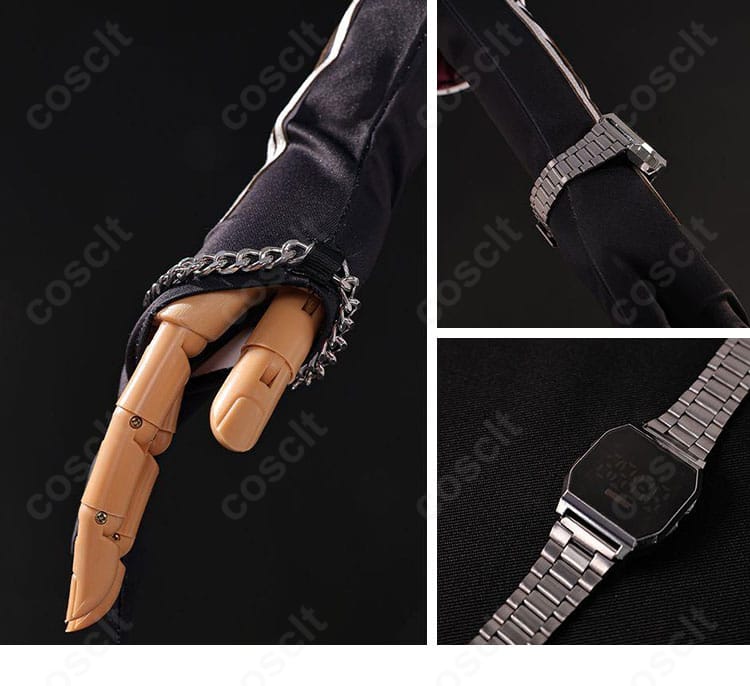 虚照(ステラ)通常衣装Ver.コスプレ衣装の袖飾りと腕元アクセサリーディテール