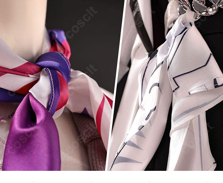 虚照(ステラ)通常衣装Ver.コスプレ衣装の首元を彩る領巾ディテール