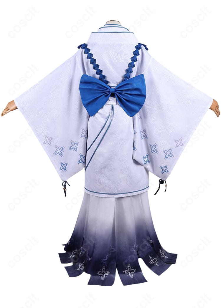 Limbus Company 塩見ヨル 小指の親方Ver.コスプレ衣装の背面全体像と背面リボン