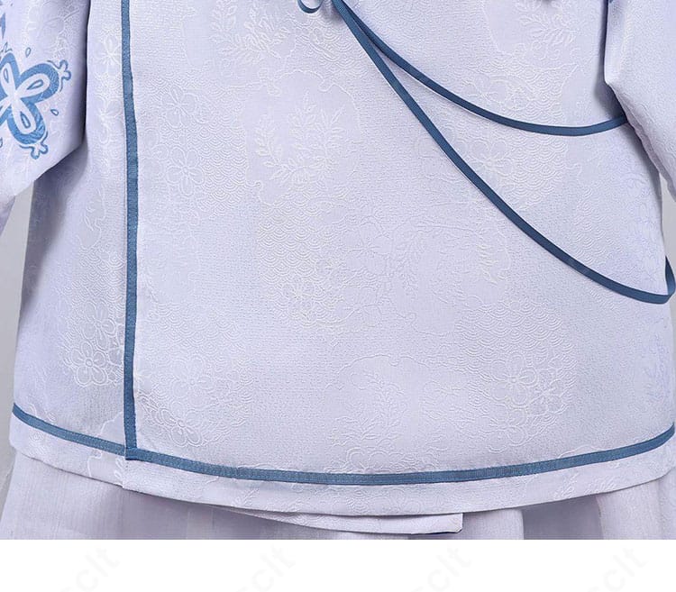 塩見ヨル 小指の親方Ver.コスプレ衣装の羽織と衣裾の重なりのディテール