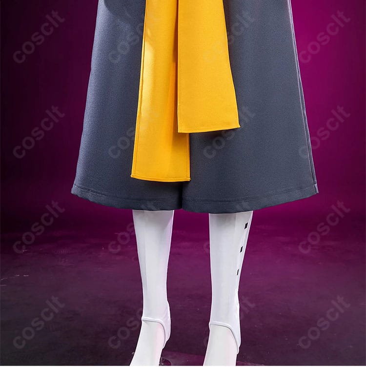 ガチアクタ キョウカ・ニジク コスプレ衣装のパンツ裾ディテール。レッグカバーにつながる足元の造形