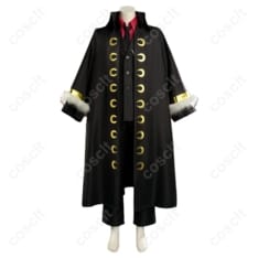 ONE PIECE FILM STRONG WORLD ルフィ 黒スーツ＆マント コスプレ衣装 - 1枚目の画像（サムネイル）