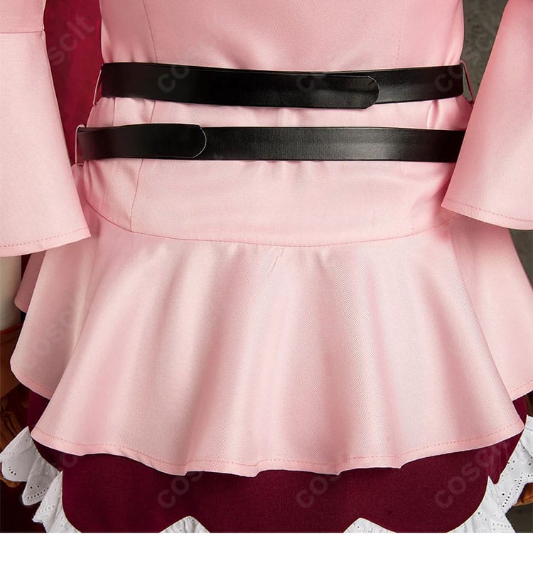 コアラ コスプレ衣装の背面スカート裾と衣装ラインのディテール
