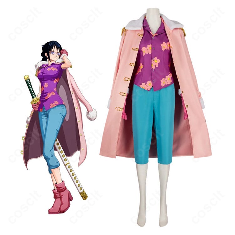 ONE PIECE たしぎ 海軍G-5支部大佐Ver.コスプレ衣装のキャラクターイメージと全身コーディネート