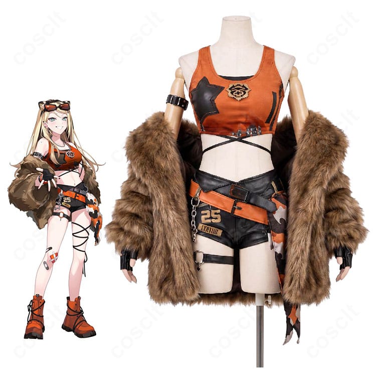 hololive DEV_IS 虎金妃笑虎 Harajuku Original 第1弾コスプレ衣装のキャラクター着用イメージ