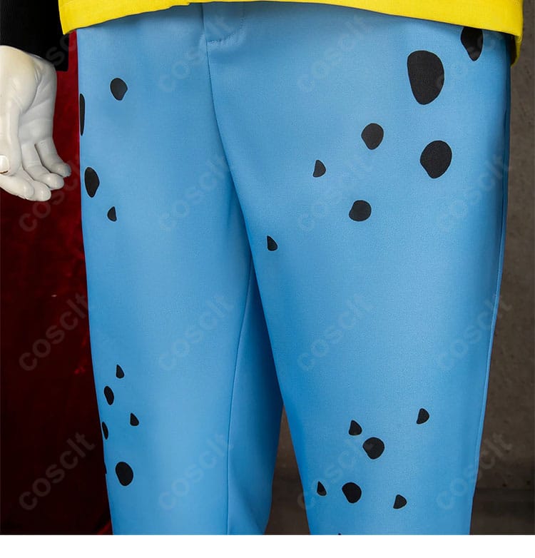 ONE PIECE トラファルガー・ロー コスプレ衣装のパンツ装飾。パンツ部分のデザインを写したディテール画像