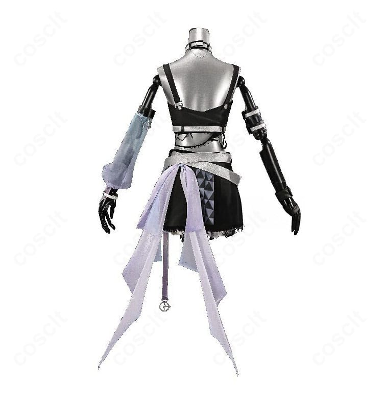 ブラックオーロラ衣装のインナー背面デザインと縫製ディテール