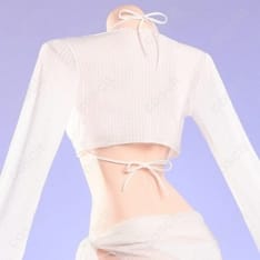 勝利の女神：NIKKE シンデレラ コスプレ衣装｜クリスタルウェーブ水着Ver. - 4枚目の画像（サムネイル）