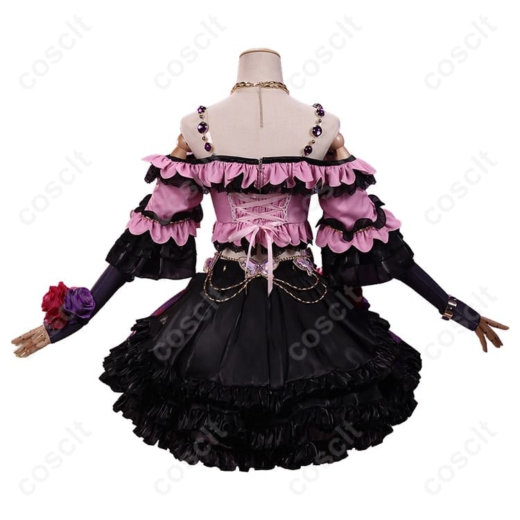 アイカツ！紫吹蘭 ローズボンボンコーデ コスプレ衣装｜上品で撮影映えする11点セット - 3枚目の画像