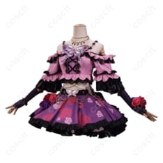 アイカツ！紫吹蘭 ローズボンボンコーデ コスプレ衣装｜上品で撮影映えする11点セット - 2枚目の画像（サムネイル）