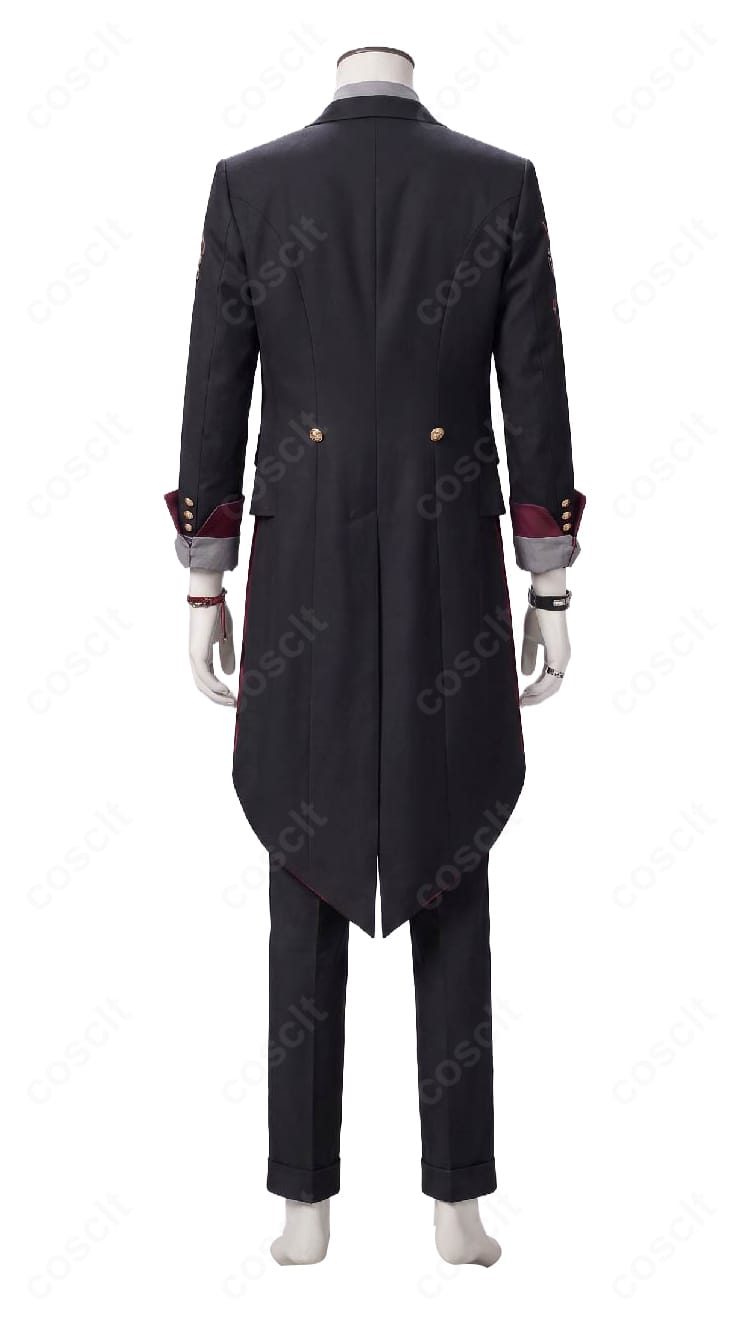 渡会雲雀VOLTACTION制服コスプレ衣装のジャケットとパンツの背面デザイン
